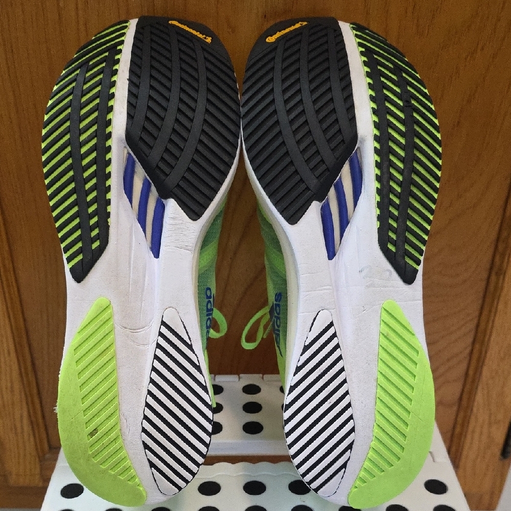 Adidas Lightstrike Neon Green and Blue Athletic Shoes. Size 11 - Picture 8 of 13